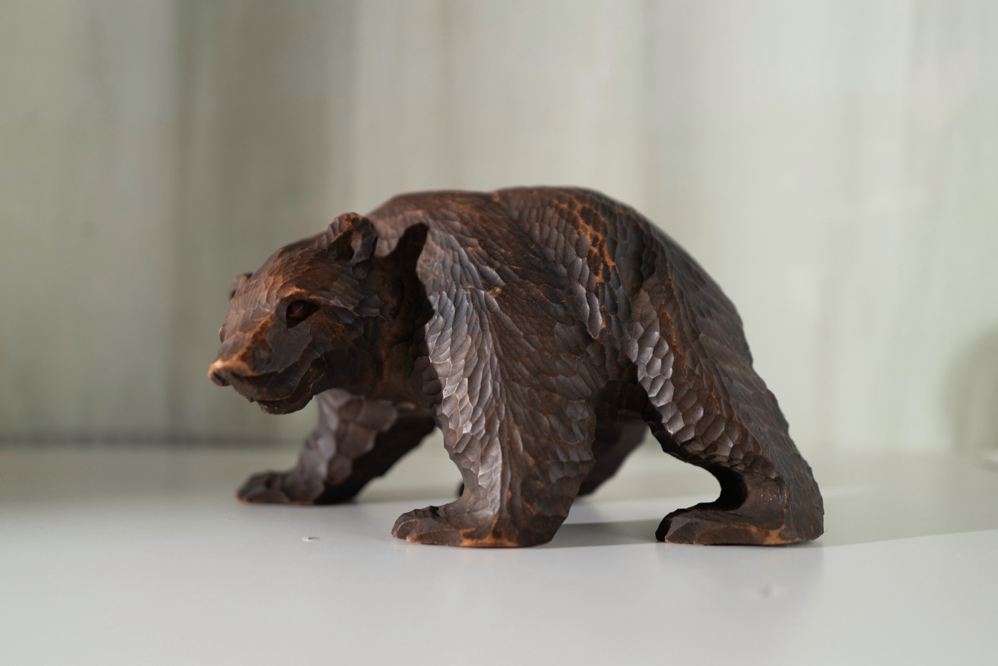 kibori kuma hokkaidos wooden bear craft photo 3