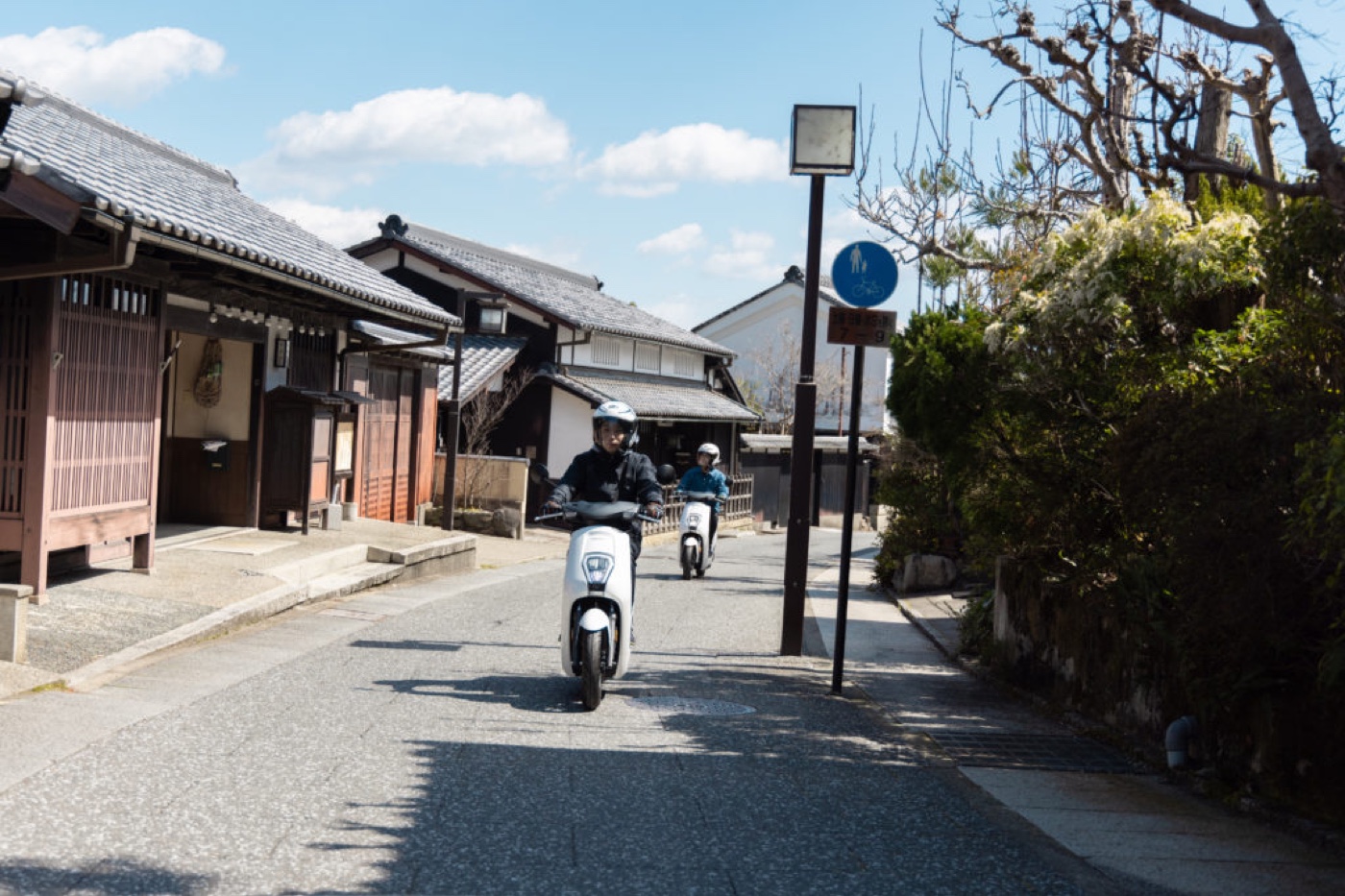 Riding through rural Japan